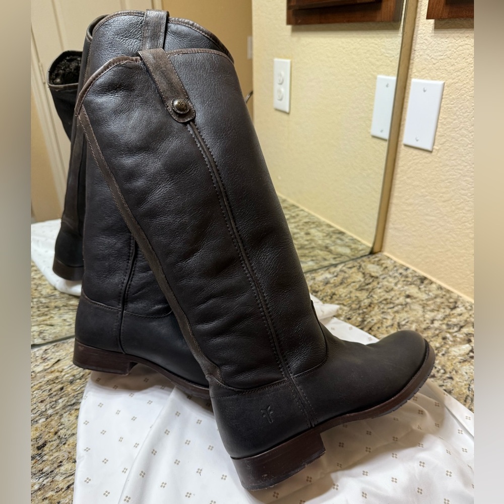 Frye Melissa Shearling Lug Boots Size 9.5 New